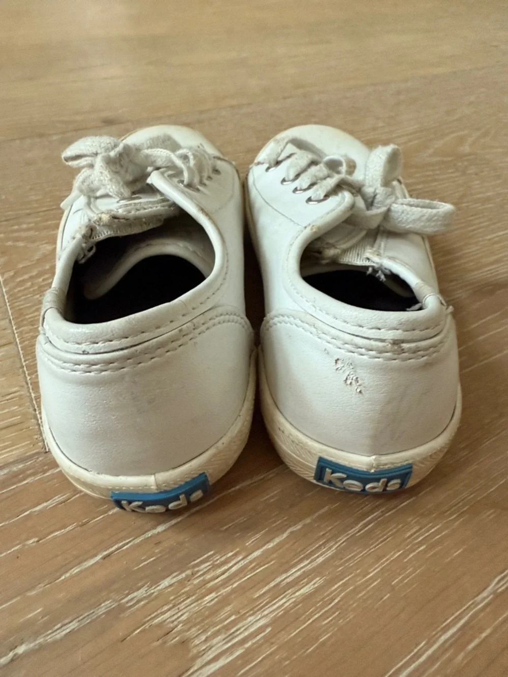 Keds Kids White Leather Sneakers Toddler Size 11